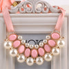 Simulated Bead Pearl Vintage Necklace